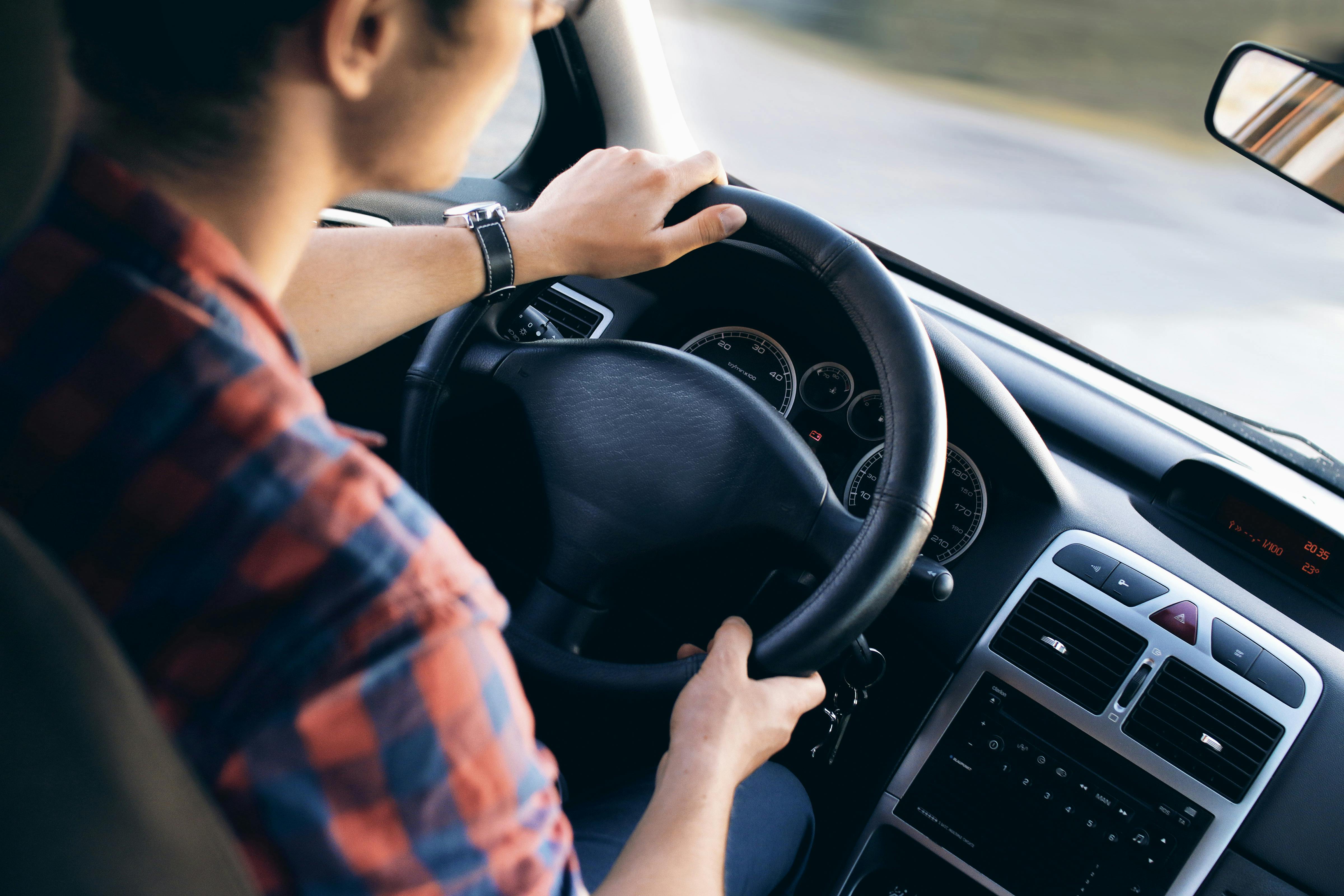 driver in car